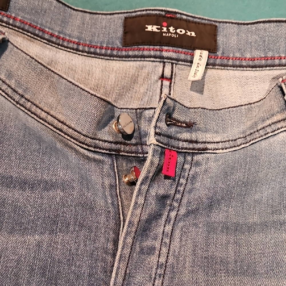Kiton Blue Denim Jeans 40x42